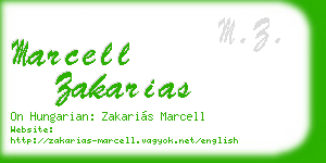 marcell zakarias business card